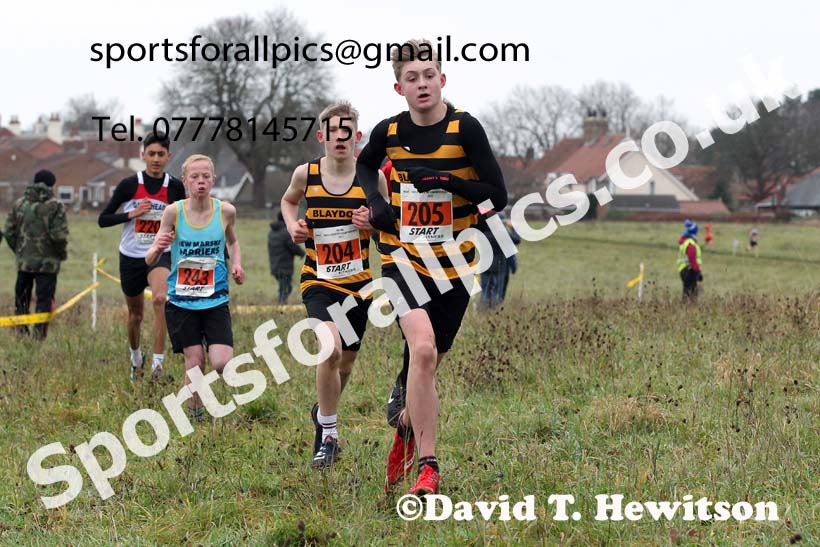 Boys under-15s, 2021 North Eastern Cross Country Championships, Sedgefield. Photo: David T. Hewitson/Sports for All Pics